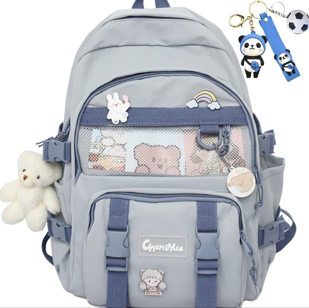 JELLYEA Kawaii Backpack  with accessories